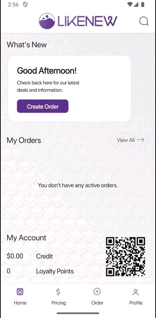 LikeNew App Interface